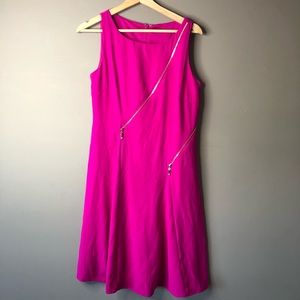 Ivanka trump pink gold zipper dress 6